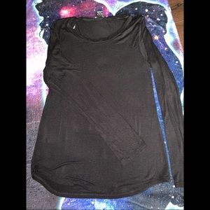 Ambiance Black Long Sleeve Top